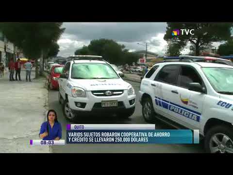 Delincuentes robaron Cooperativa de Ahorro y Crédito