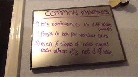 Proving a derivative does not exist at a point - Farrar