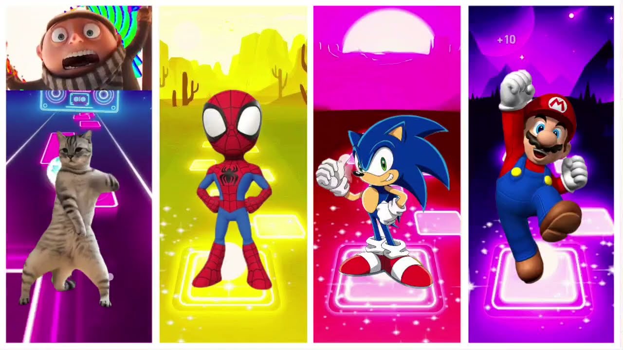 Neon Jump Battle 4 Heroes / EDM RUSH