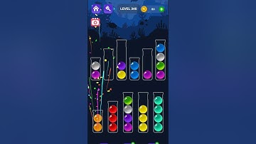 Ball Sort Master Game Level - 346 Without Boosters | Puzzle Game | #entertainment #puzzle #games