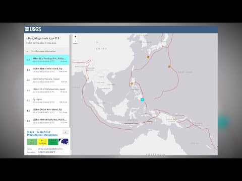 필리핀 남부 민다나오섬 규모 6.9 지진 / 연합뉴스TV (YonhapnewsTV)