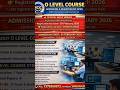 📢 O LEVEL COURSE ADMISSION OPEN – 2026🎓 NIELIT #computercourses #mdcinstitute #bestcomputerinstitute