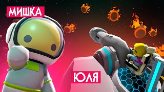 картинка: Мы уничтожаем МЕТЕОРИТЫ, чтобы всех спасти! Попали в космос в Wobbly Life!
