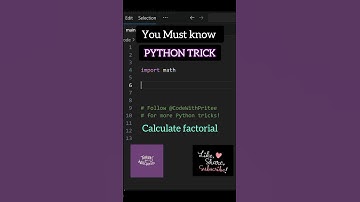 🔥 Fastest Way to Find Factorial in Just ONE Line! #programmingtricks #coding #python
