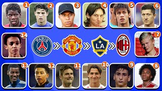 Guess the player by club transfer,SONG,Ronaldo, Messi, Neymar|Mbappe