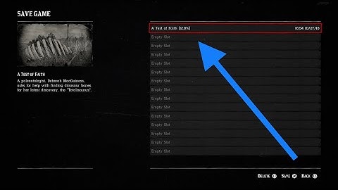 How To Manually SAVE | Red Dead Redemption 2