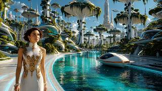 Forest Dome City 2150 4K | 1 Hour Futuristic Nature Ambient Music for Sleep, Relaxation & Focus screenshot 4