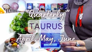 TAURUS 'NEXT 3 MONTHS' April, May, June 2024: A BLESSING In Disguise Brings Inspiration & Freedom!