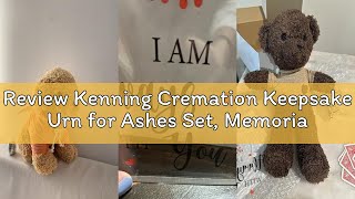 Review Kenning Cremation Keepsake Urn for Ashes Set, Memorial Bear with Mini Urn & Spoon, Acrylic He