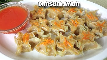 Resep dimsum ayam ekonomis enak kenyal lembut lengkap dengan sausnya