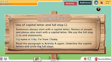 Unit 23 Write well 1 lesson 1-3