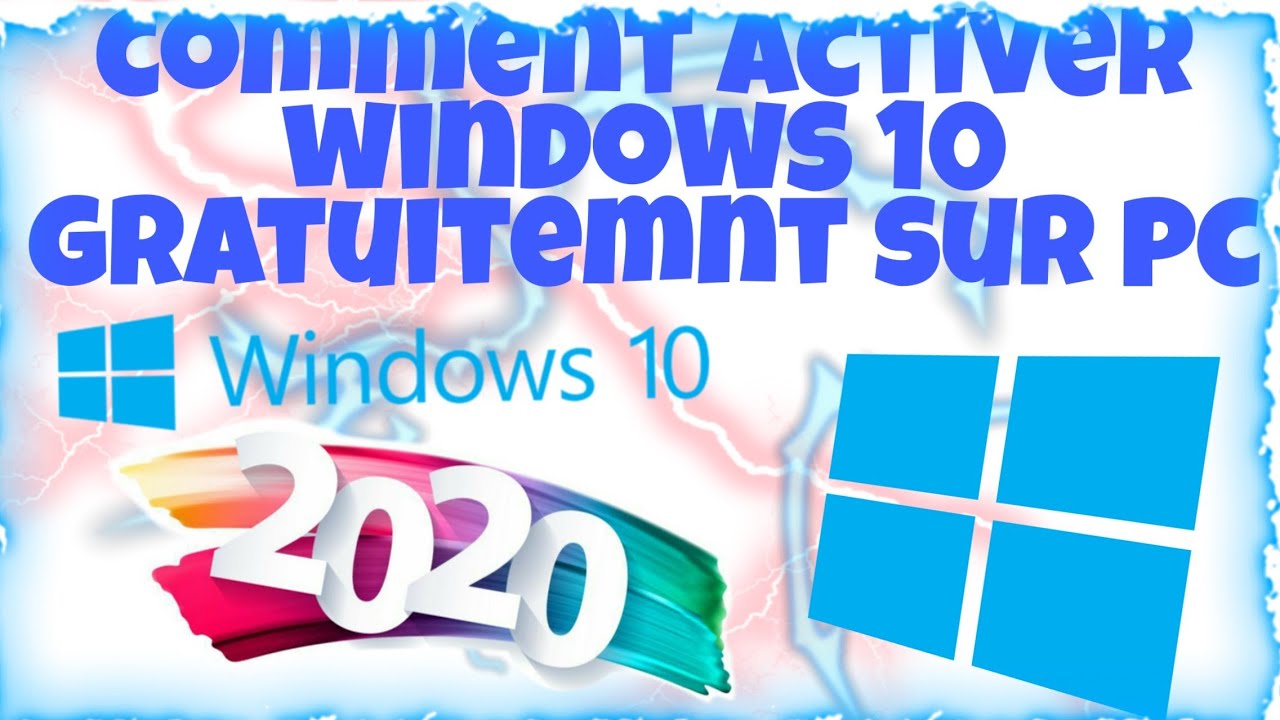 Comment activer Windows 10 gratuitement sur PC - YouTube