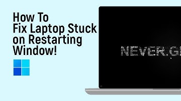 How to Fix Laptop Stuck on Restarting Window [easy]