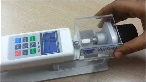 VinSyst Digital Portable Tablet Hardness Tester - Demonstration