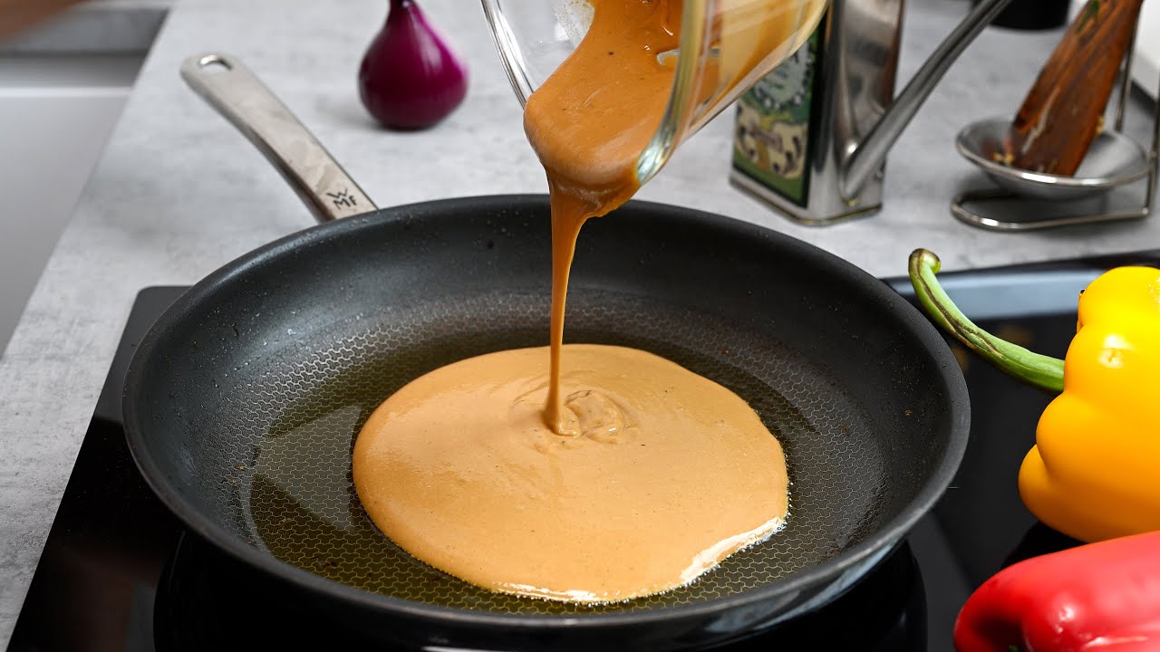 Веганский омлет из нута – простой и вкусный рецепт! 🌱