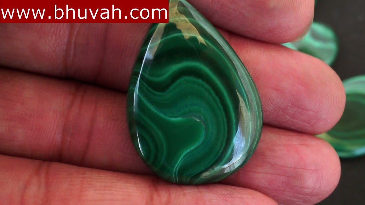 malachite natural cabochon