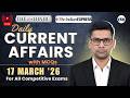 Daily Banking Current Affairs | Day 42 | 17th  March 2026 | SBI IBPS RRB | MCQs