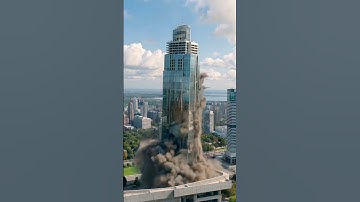 seconds before the tall building collapsed 🏢 #shorts #building #collapse