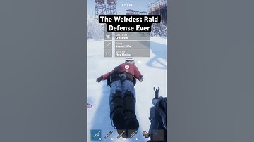 Weirdest Raid Defense Ever #rust #viralvideo #raiddefense #shorts #rustconsole