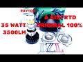 LAMPU UTAMA LED RTD 35 WATT M 02E 6 SISI HEADLAMP H6 H4 HS1 3500LM 6500K MOTORCYCLE LIGHTS LED