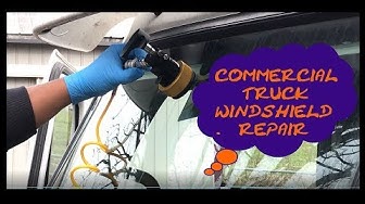Freightliner Cascadia Truck Windshield Repair DIY Tutorial FedEx Custom Critical E9