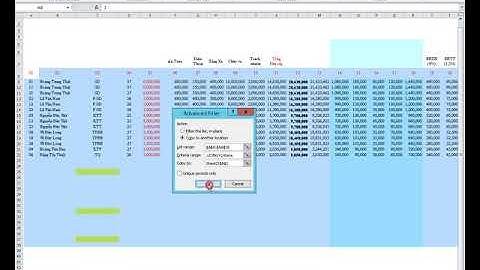 #EXCEL, LỌC DỮ LIỆU QUA SHEET MỚI