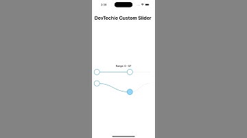 SwiftUI Elastic Custom Range Slider: Code in Description