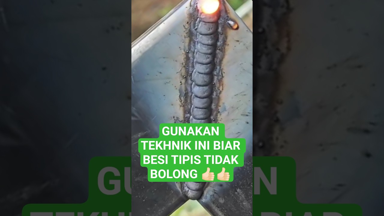 Cara pengelasan plat besi tipis tidak bolong 