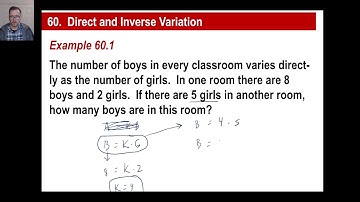 Saxon Math - Algebra 2: 3rd Edition (Lesson 60 - Direct and Inverse Variation)