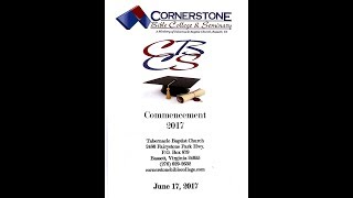 2017 Commencement Cornerstone Bible College and Seminary