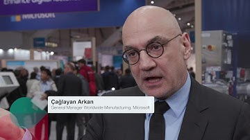 Handshake between Bühler and Microsoft @Hannover Messe