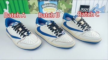 REAL VS REPS:Fragment x Travis Scott x AJ1  Low Sail Military Blue comparison & on feet