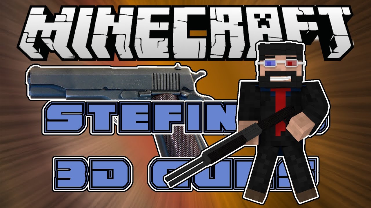 Minecraft Mods : Stefinus 3D Guns [1.6.2] [Forge]