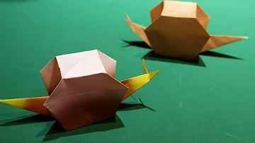 折り紙 カタツムリ Origami Snails 折り方 Tutorial Mp3