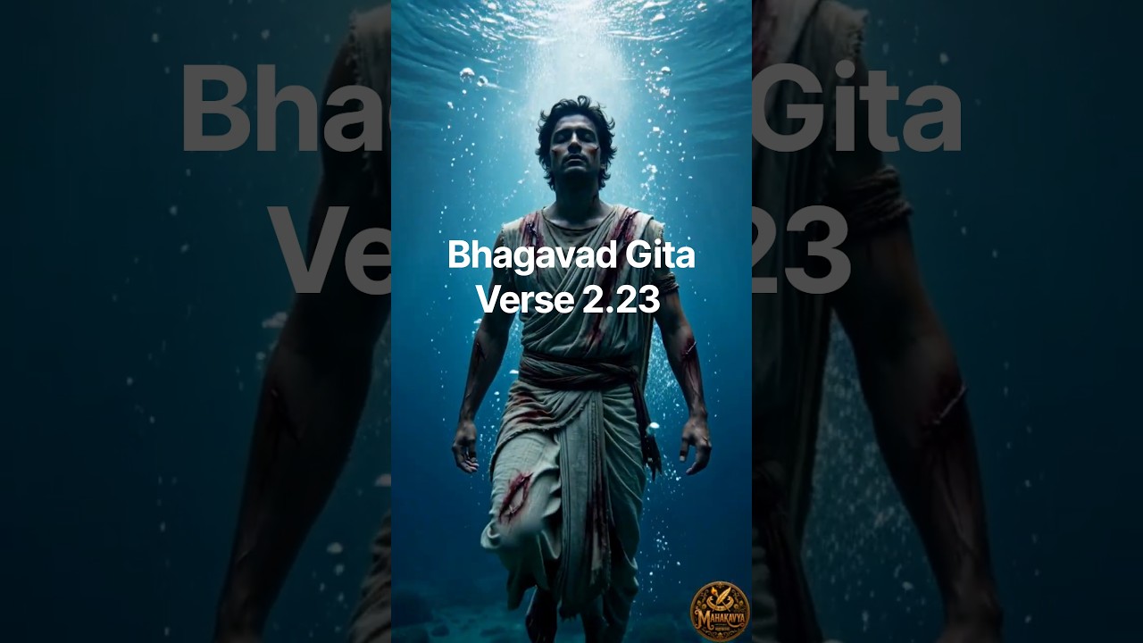 2 .23 English-No Weapon Can Destroy the Soul | Bhagavad Gita Shlok 2.23 in English