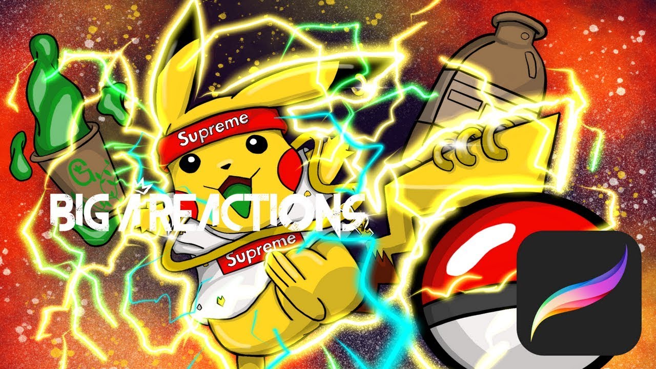 cool supreme pikachu