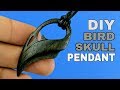 Carve a SIMPLE Wood PENDANT | Raven/Crow Skull