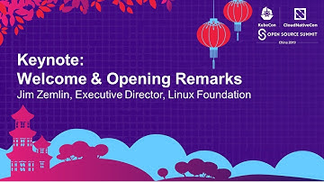 Keynote: Welcome & Opening Remarks - Jim Zemlin, Executive Director, Linux Foundation