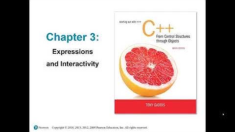 Structured Programing using C++  (Lecture 3: Expressions and Interactivity)