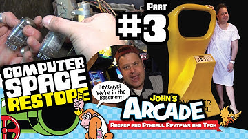 Computer Space Arcade Restore Part #3 - GE S3 SE TV fix - vacuum tubes and more