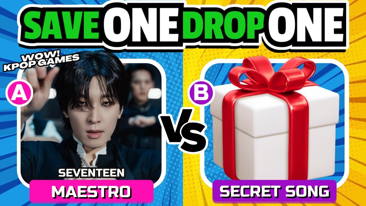 SAVE ONE DROP ONE SECRET SONG EDITION   SAVE ONE KPOP SONG  KPOP QUIZ 2024