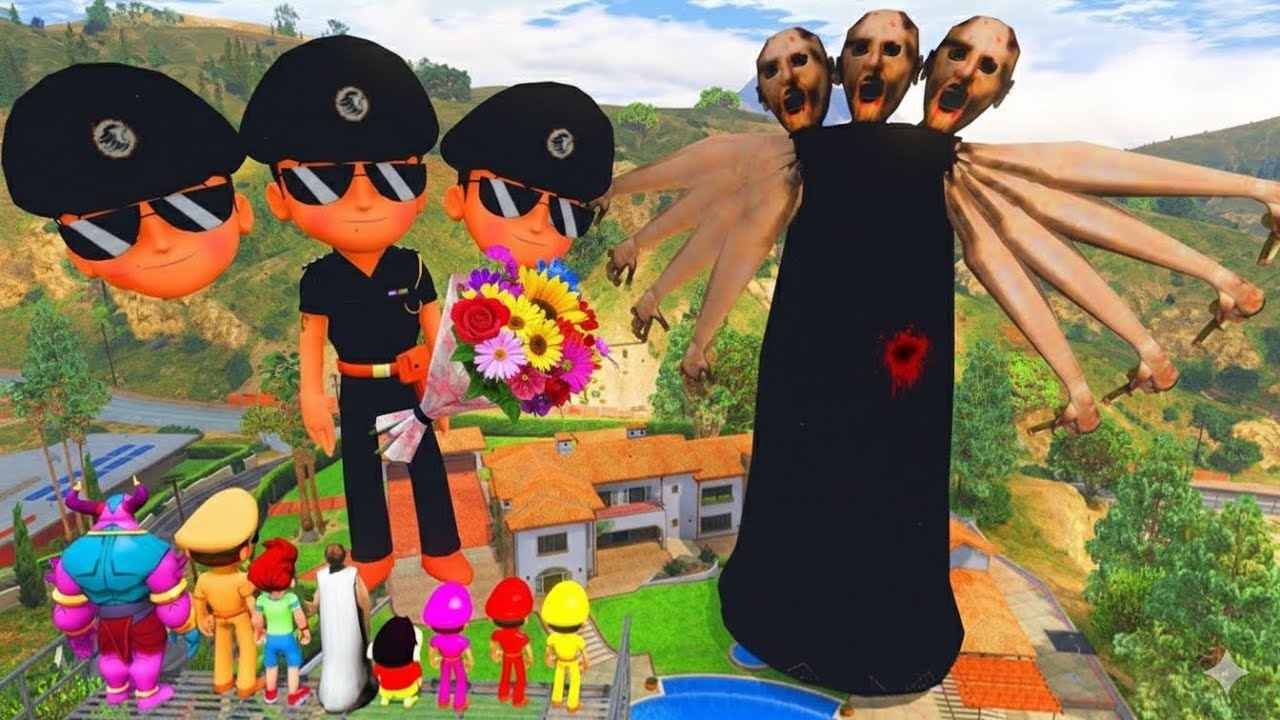 LITTLE SINGHAM WITH SHIVA KICKO SHINCHAN FOUND BIGGEST EVER KICKO IN GTA 5 #72