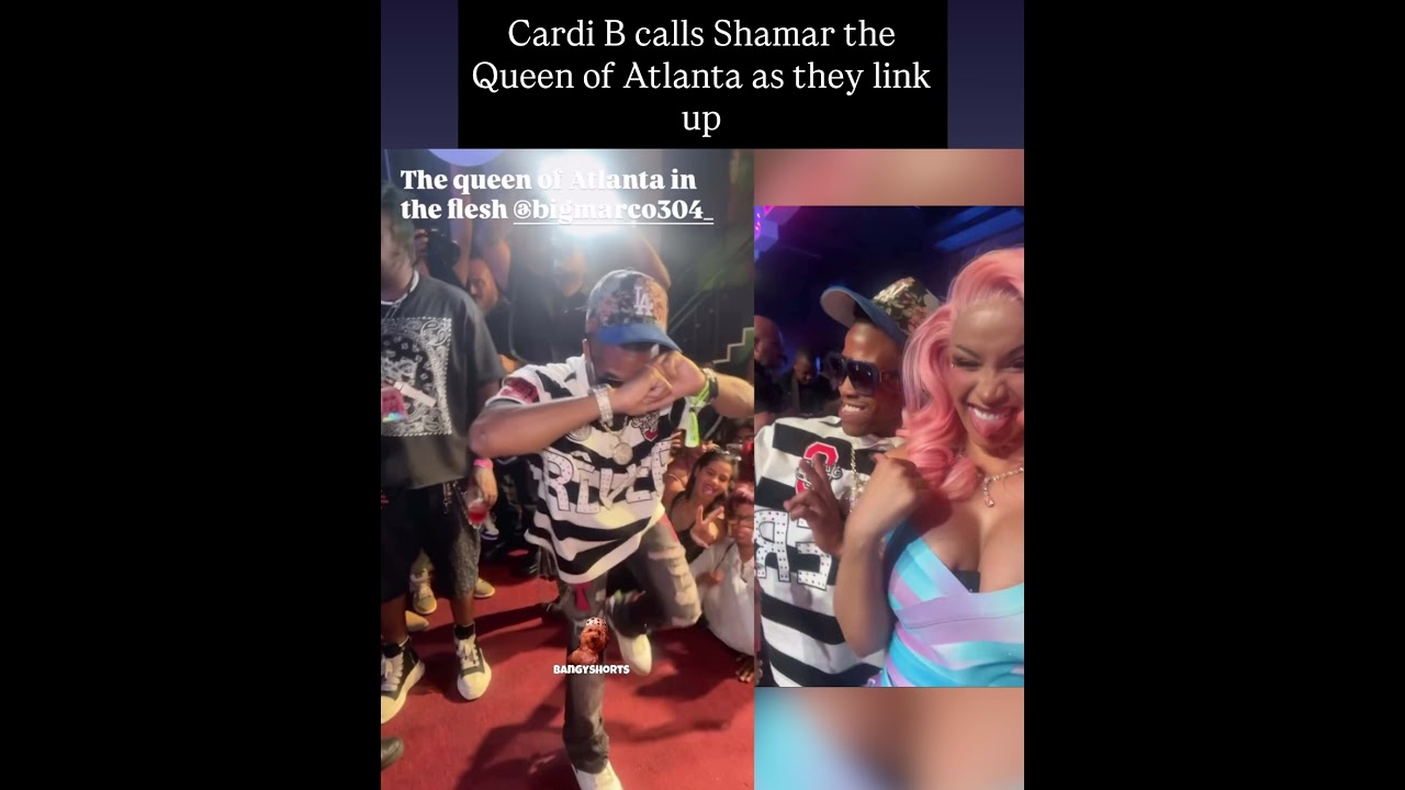 Cardi B calls Shamar the Queen of Atlanta as they link up in New Orleans