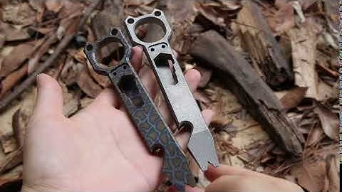 Titanium Pocket  prybar EDC tools