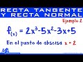 Ecuación de las rectas Tangente y Normal | Ejemplo 2