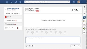 Edmodo: Grade & link to Google Doc