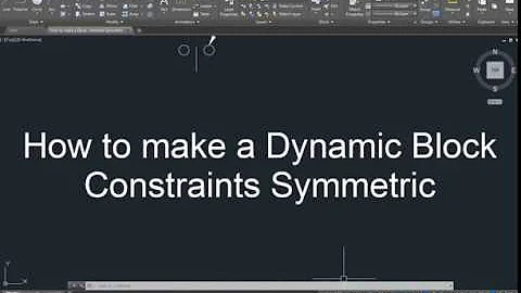 AutoCAD How to make a Dynamic Block Constraints Symmetric