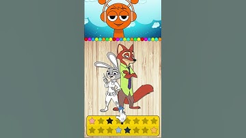 Sprunki Incredibox 🤔 Coloring Cartoon - Zootopia 2 #sprunki #incredibox #zootopia2