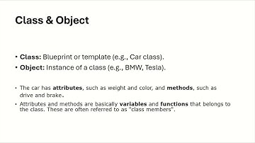 OOP 1 | Introduction & Concepts - Classes, Objects, Constructors, Keywords