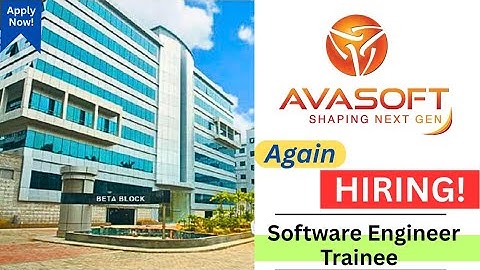 Avasoft Recruitment! 2025 | Trainee Software Engineer | Freshers Eligible | Asap!